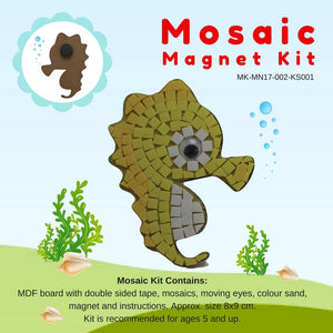 Mosaic magnet kit, Seahorse