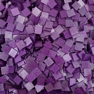 Resin mosaic tiles, 10x10 mm, Sparkle 662 Hyacinth