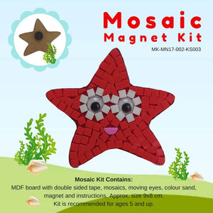 Mosaic magnet kit, Starfish