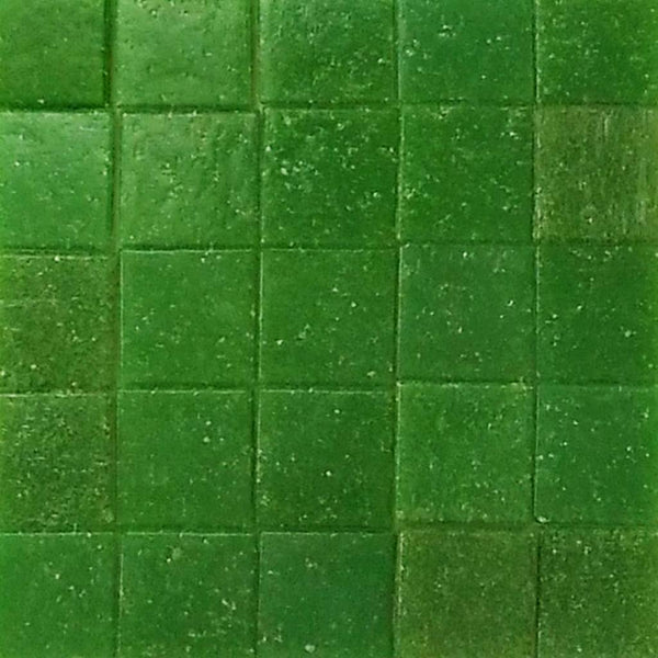 Vitreous glass mosaic tiles, 20x20 mm, Opaque Basil green