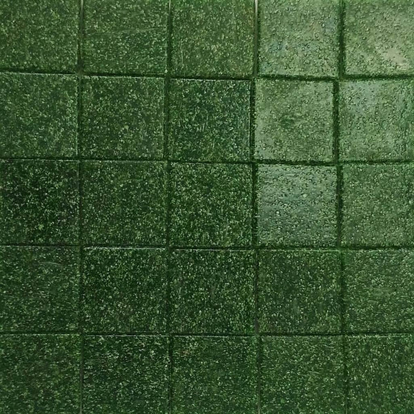 Vitreous glass mosaic tiles, 25x25 mm, Opaque Jade green