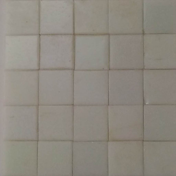 Vitreous glass mosaic tiles, 20x20 mm, Opaque White