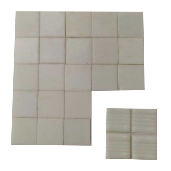 Vitreous glass mosaic tiles, 20x20 mm, Opaque White
