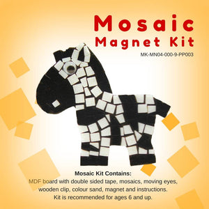 Mosaic magnet kit, Zebra