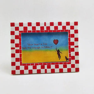 Rectangle picture frames for all occasions - Red/White colour theme